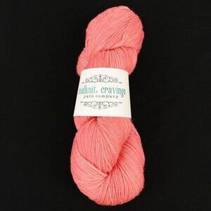 Midknit Cravings Sweet Sock Yarn Superwash Merino Nylon Hand Dyed Seashell Pink